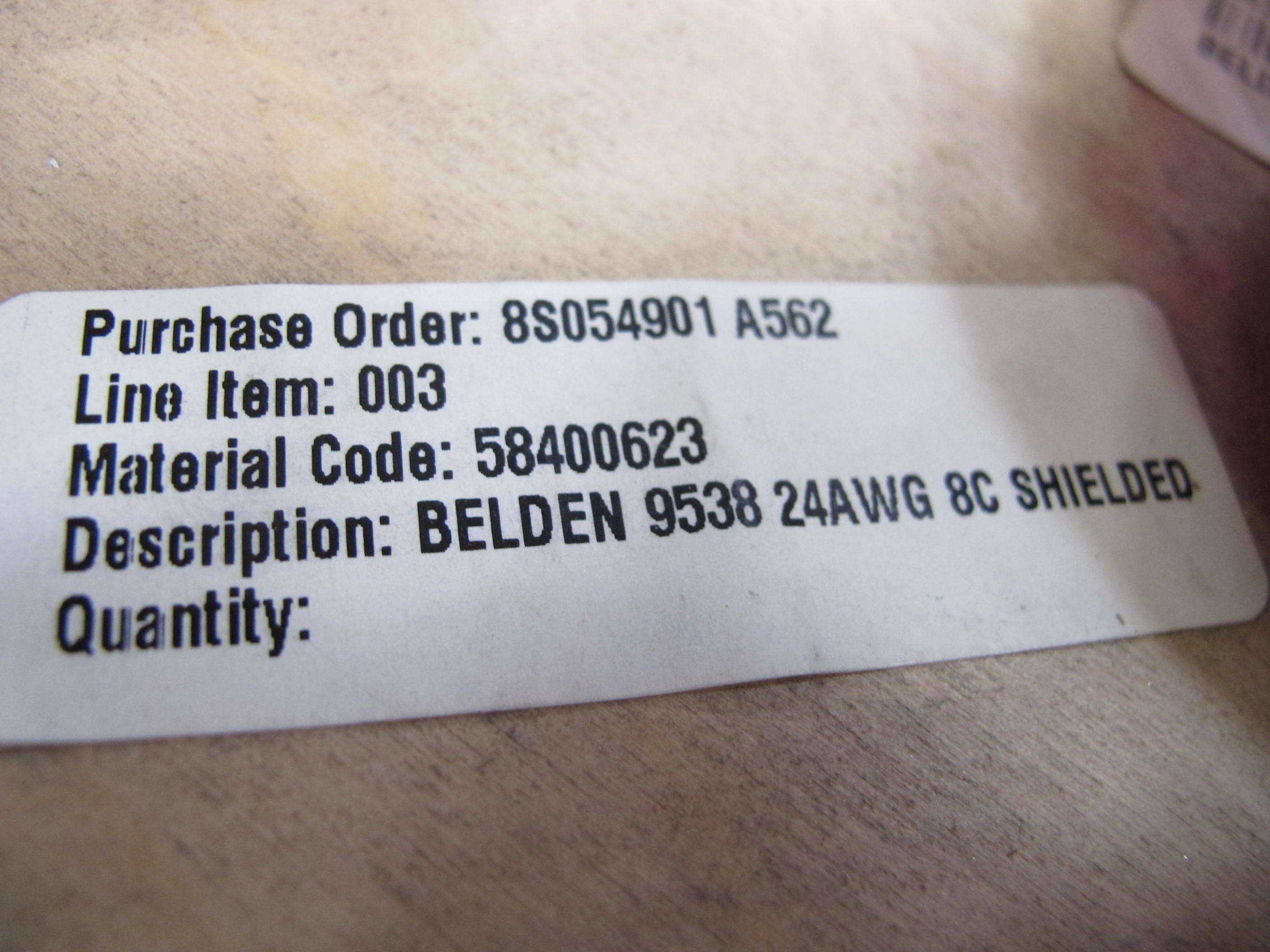 LOT TO INCLUDE: (3 BAGS) BUMPERS, MACHINE SCREW KIND, 0.438" DIA X 6-32 THREADS SIZE, VARIOUS COLORS. 1000 BUMPERS PER BAG, (8) INSULATORS, 4" DIA X 3" LG SIZE, HANGER CLAMP KIND, FIBERGLASS REINFORCED POLYESTER MATERIAL. 5KV USE WITH HANGER CLAMP PT# 11370, (2) JACKETS, MEDIUM SIZE, WELDERS KIND, LEATHER MATERIAL. 22" LG BODY, (1) CABLE, INSTRUMENTATION KIND, 8 CONDUCTOR OTHER, 24 AWG. SIZE. TINNED COPPER, S-R PVC INSULATED CONDUCTORS CABLED, BELDFOIL ALUM. LOADING & HANDLING FEE $15-4208